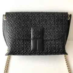 ロエベ⭐︎アナグラム　アベニュー⭐︎チェーンショルダー⭐︎バッグ⭐︎ブラック⭐︎黒