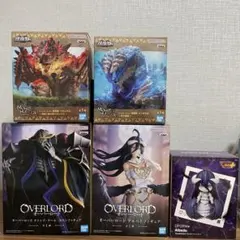 オーバーロード　アインズ　アルベド　モンハン鎮座獣　フィギュア5点セット