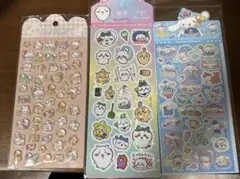 ぷっくりシール　シナモン　動物　ちいかわ　3枚セット