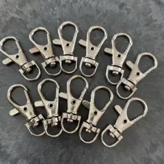 ▪︎回転式 ナスカン 10個【 シルバー 35ミリ】 ハンドメイド