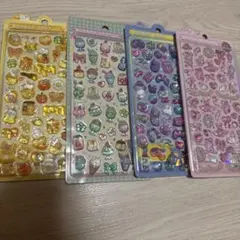 ボンボンドロップシール 4点セット 立体シール