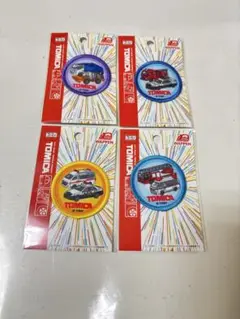 トミカワッペン4枚＋シューズタグ2個セット