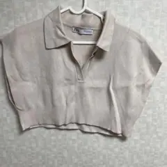 Zara ノースリーブショートニット