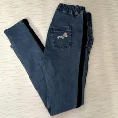 デニムブルー 長ズボン 140