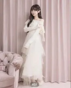 DOLCELICHE ドルチェリーチェ ティアードチュールドッキングワンピース