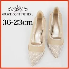 O7995*GRACE CONTINENTAL*ビジューパンプス*23cm