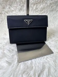 ✨美品✨ プラダ　三つ折り長財布　テスート　ナイロン　ブラック　ユニセックス