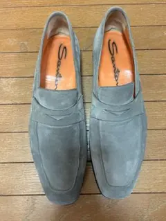 定価17万円 Santoni サントーニ ローファー スエード グレー25cmのサムネイル
