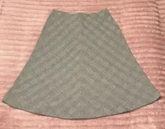 グレンチェック柄 フレアスカート