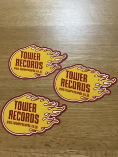 TOWER RECORDS ファイアーステッカー 3枚