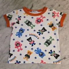DOUBLE.B ダブルビー 半袖Tシャツ 80 ビーくん 総柄 ミキハウスのサムネイル