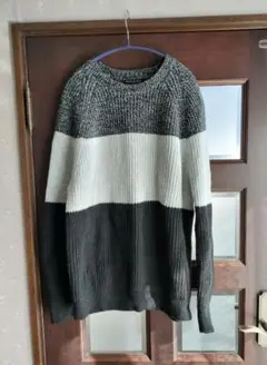 BANANA REPUBLIC ボーダーニットセーター XL