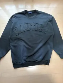 NAUTICA ブラック スウェット サイズL フェードのサムネイル