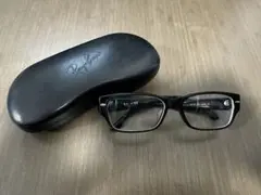 Ray-Ban ブラック スクエアメガネ ケース付き