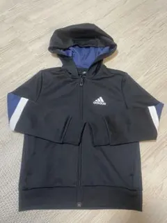adidas ネイビー フルジップパーカー 120