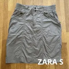 ZARA ライトカーキ スカートS