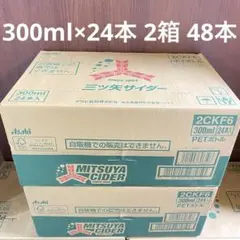 アサヒ 三ツ矢サイダー ペットボトル 300ml 24本 2箱 計48本のサムネイル