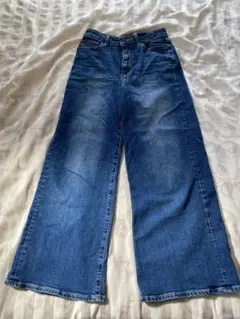 【GLOBAL WORK】ワイドデニムパンツ インディゴブルーのサムネイル
