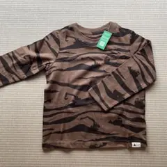 ロンT 車柄　長袖カットソー ショベルカー　働く車