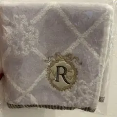 R イニシャルタオルハンカチ
