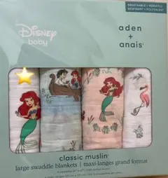 新品 エイデンアンドアネイ おくるみ リトルマーメイド ディズニー