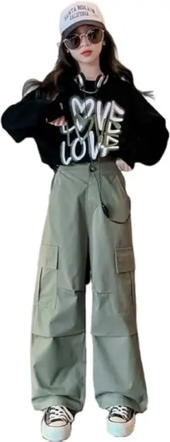 子供服 ジャージ キッズ 女の子 セットアップ 秋服 長袖 トレーナー