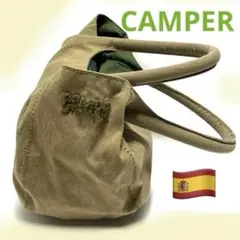 【CAMPER】トートバッグ　SANDIAS NYLON ベージュ　グリーンのサムネイル