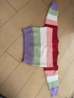 カラフルストライプニットセーター