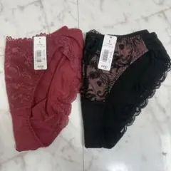 新品★エメフィール/レース付きショーツ2枚セットLサイズ