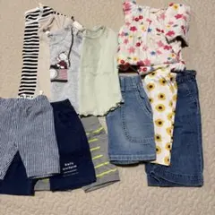 女の子90〜100cm 春夏11点セット販売　ファミリア　ミキハウス有