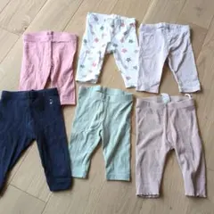 H&M　プチバトー　ベビー レギンス 6点セット