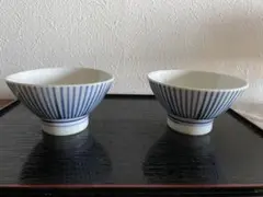 新品未使用品　砥部焼　梅山窯　 人気絵柄　お茶碗2客セットのサムネイル