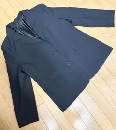 XL☆美品☆GUストレッチテーラードジャケットブラック2つボタン