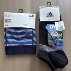 adidas スーピマコットン ソックス 3足セット 24-26cmのサムネイル
