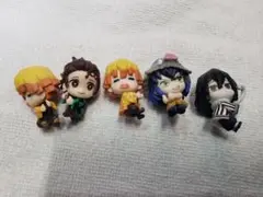 鬼滅の刃ケーブルバイトフィギュアセット ガチャガチャガプセルトイ充電ケーブ 目印