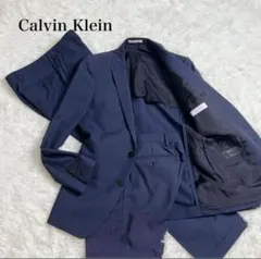 ✨美品✨カルバンクライン スーツ　セットアップ　イタリア生地　2パンツ　モヘヤ
