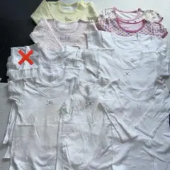 キッズ肌着10枚セット90.95.100.110