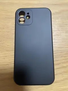 iPhone12用シリコンケース ブラック