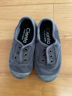 Cienta Slipon NEGRO(ムラ染)/BLACK SOLE 24