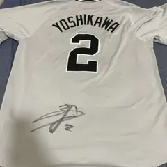 読売ジャイアンツ　吉川尚輝　直筆サインユニフォーム　Lサイズ　ビジター