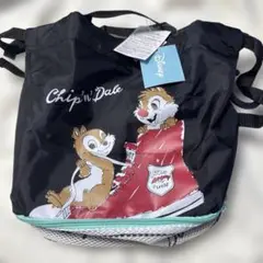 ディズニー Chip'n'Dale ナップザック 黒