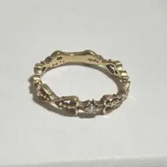 【グランド様専用】agete ピンキーリング　K10 0.014ct　【約5号】