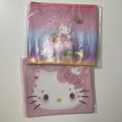ハローキティ50th ハッピーくじ D賞 フラットポーチ