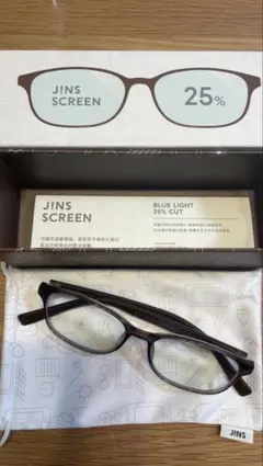 JINS SCREEN ブルーライトカットメガネ 25%