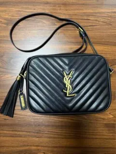 YSL サンローラン ルー カメラバッグ ショルダーバッグ ブラック タッセル