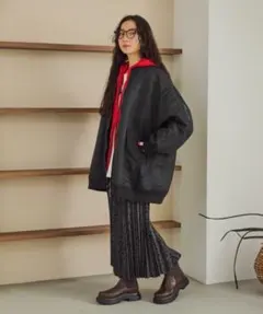 niko and...新品　レオパード　スウェードプリーツスカート