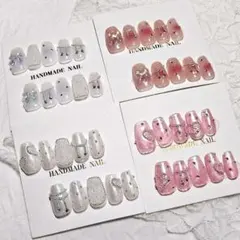 【在庫処分】ネイルチップまとめ売り♡量産型 地雷系 ワンホン うるつや