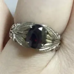 トルマリン　シルバー　リング