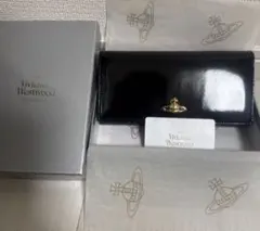 ヴィヴィアン ウエストウッド 財布 ブラック 黒 エナメル 長財布 ヴェルニ