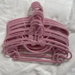 ピンクのベビーハンガー 18本セット